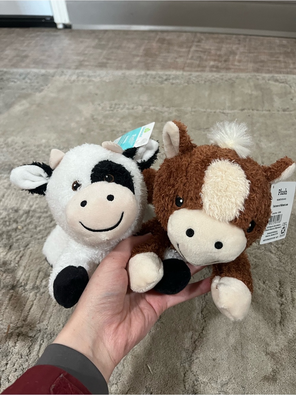 3 Cute Plush Farm Animals